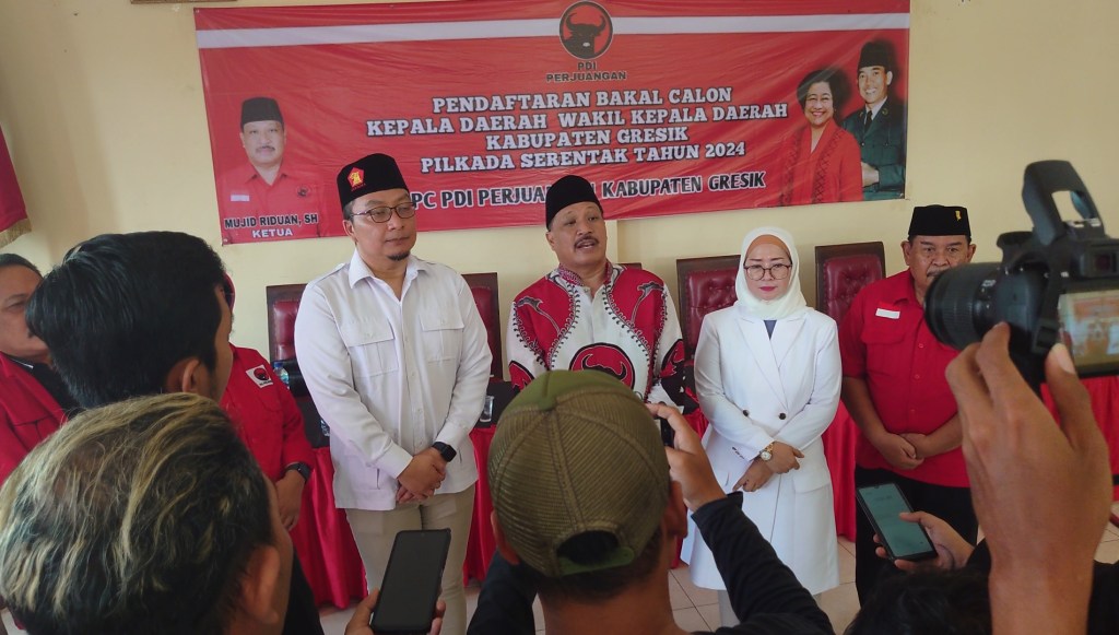 Ketua DPC Gerindra Datangi DPC PDIP Kabupaten Gresik Jajaki Rencana Buat Koalisi&nbsp;Besar