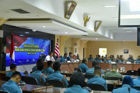 Puspenerbal Gelar Sosialisasi Batas Kontrol Ruang Udara Indonesia dan Singapura Tahun&nbsp;2024