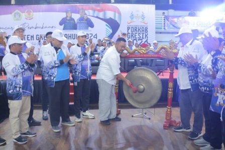 Bupati Gresik Buka PORKAB Gresik 2024, Ketua Koni : Porkab Ajang Pencarian Atlit Berprestasi Untuk Laga di Porprov Jatim 2025