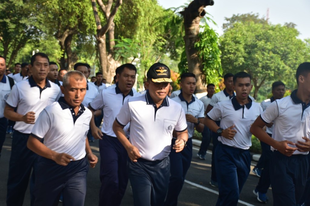 Komandan Puspenerbal Kembali Ingatkan Personelnya Tentang Disiplin Pola Hidup Sehat