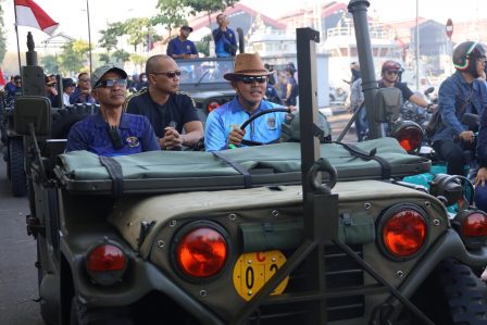 Komandan Puspenerbal, PJU dan Personel Rajawali Laut Meriahkan NBOD Jelang HUT ke-79 TNI AL